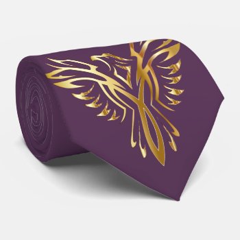 Gold Pheonix Tie by funny_tshirt at Zazzle
