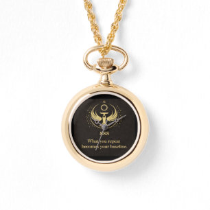 Gold Phoenix 888 Keychain Spiritual Symbol Sigil Watch