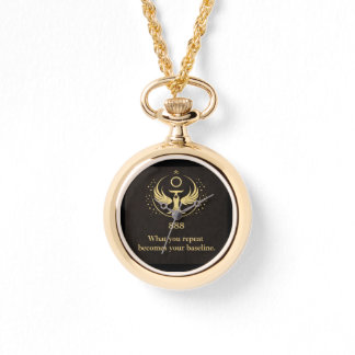 Gold Phoenix 888 Keychain | Spiritual Symbol Sigil Watch