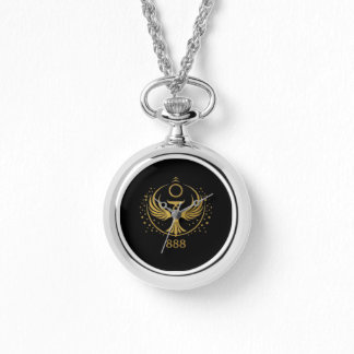 Gold Phoenix 888 Keychain | Spiritual Symbol Sigil Watch