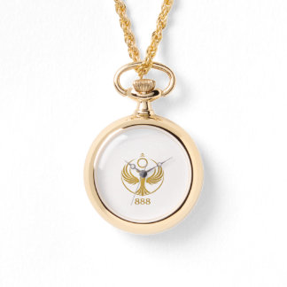 Gold Phoenix 888 Keychain | Spiritual Symbol Sigil Watch