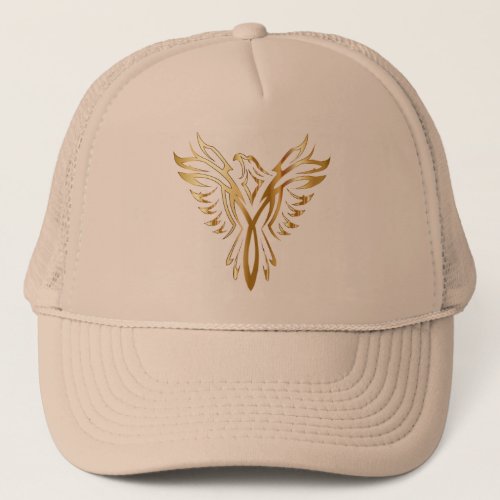 Gold Phoenix rises Trucker Hat