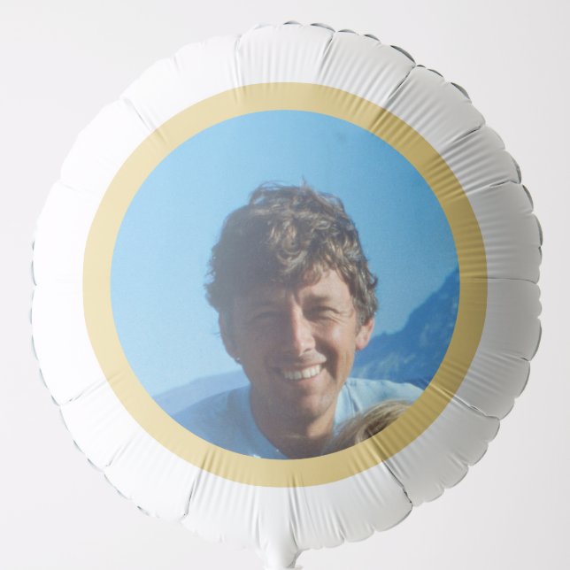 Gold Photo Helium Balloon (Front)
