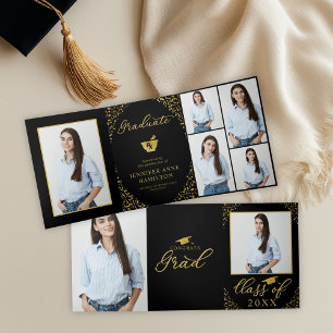 Gold Photo Pharmacy School Graduation Announcement