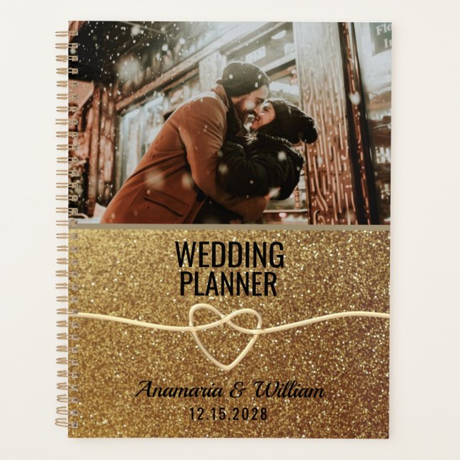 Gold Photo Wedding Planner Book (Front)