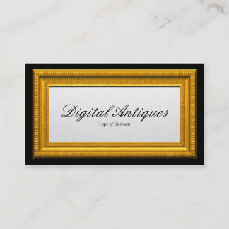 Gold Picture Frame Business Card