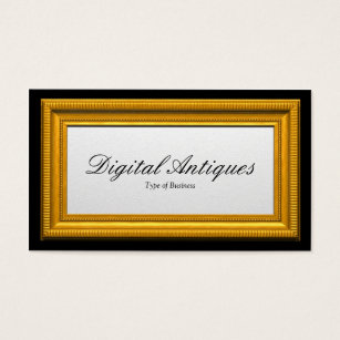 Picture Frame Business Cards Templates Zazzle Gold Picture Frame Business Card