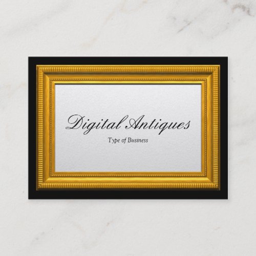 Gold Picture Frame Business Card Templates