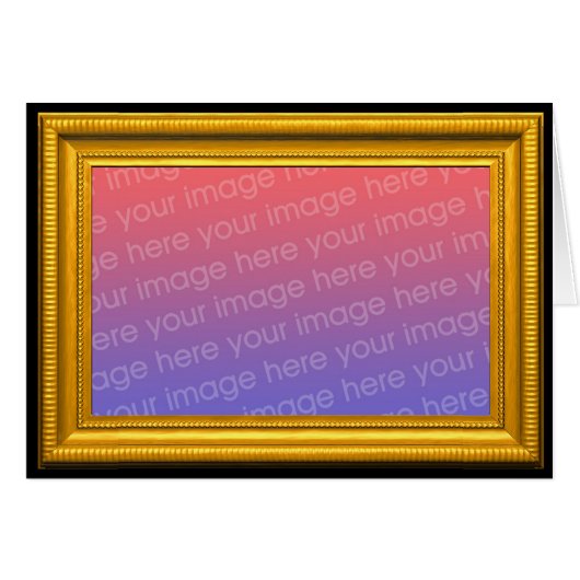 Gold Picture Frame Template (Front Horizontal)