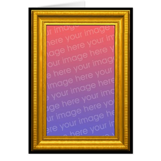 Gold Picture Frame (vertical) Template (Front)
