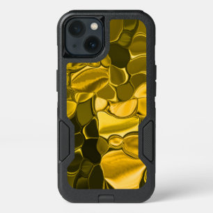 Gold pieces, circular and rounded off shapes? iPhone 13 case