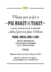 Roast And Toast Invitations Zazzle