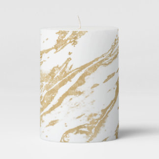Gold Pillar Candle
