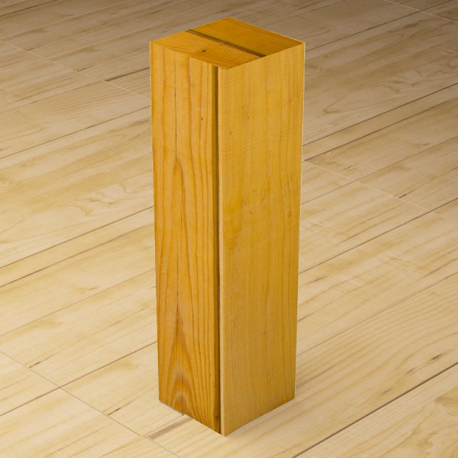 Gold Pine Wooden Wine Gift Box (Front)