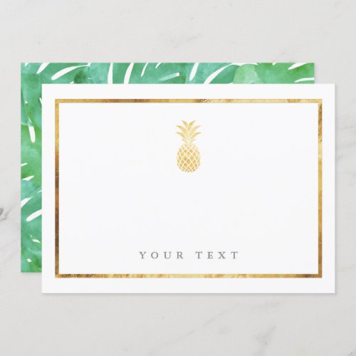 Gold Pineapple insert card
