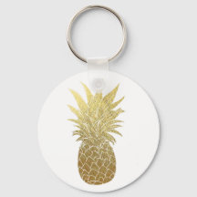 Gold Pineapple Keychain
