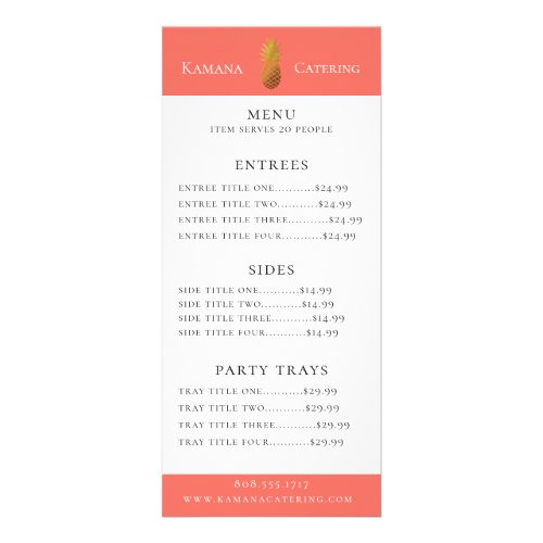 Gold Pineapple Menu Price