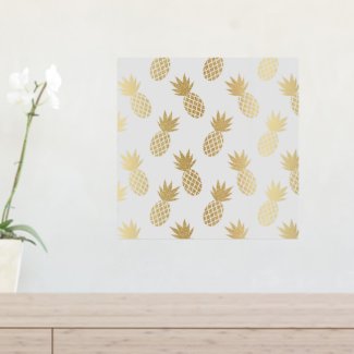 Gold Pineapple Pattern