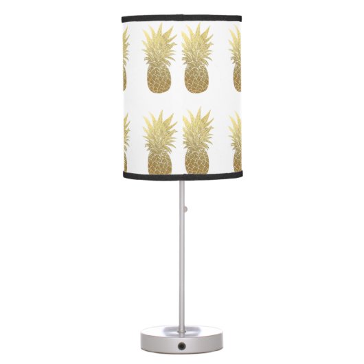 Gold Pineapple Table Lamp (Back)