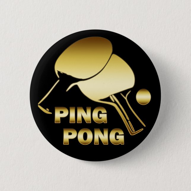 GOLD PING PONG BUTTON (Front)