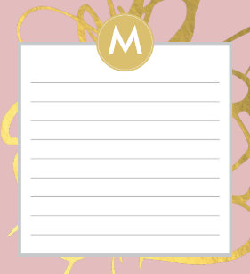 initial notepads zazzle