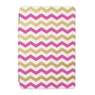 Gold & Pink Chevron Pattern iPad Mini Case