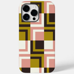 Gold Pink Chocolate Ivory Plaid  Case-Mate iPhone 14 Pro Max Case