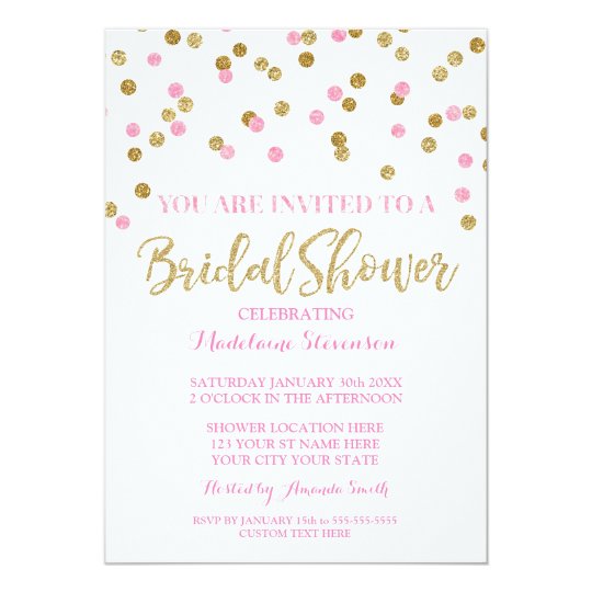 Pink Bridal Shower Invitations 8