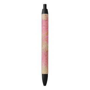 Gold Pink Confetti Watercolor Confetti Pen