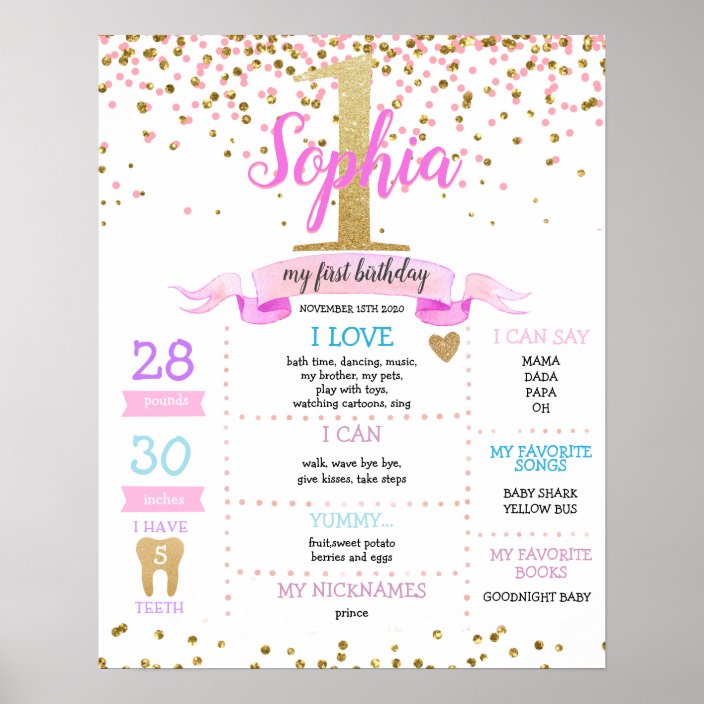 PRINTABLE Twinkle Chalkboard Birthday Chart Milestone Poster Girl/'s Pink Gold 1st Starry Party Theme Decor Little Star Milestone Board
