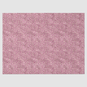Gold Pink Glitzy Glitter Leopard Print Tissue Paper