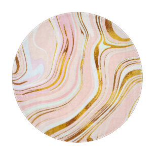 Gold Pink Marble: Luxurious Design. Cutting Board