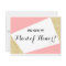 Gold pink modern Will you be my Maid of Honor