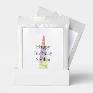 Gold Pink Purple Lime Unicorn Birthday Hot Chocolate Drink Mix