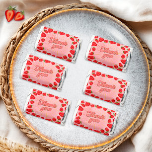 Gold Pink Red Strawberry Pattern Theme Party Favor