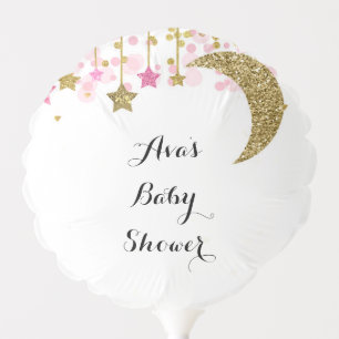 Gold Pink twinkle twinkle Watercolor Balloons