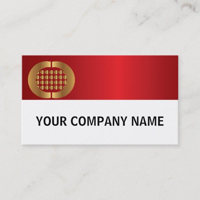 Gold Plain Business Card Logo (Front)