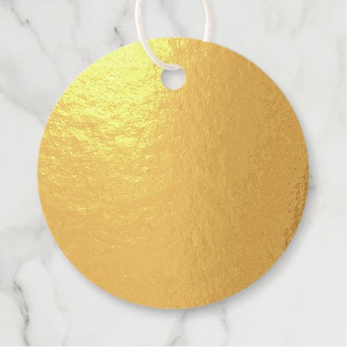 Gold plain simple minimalist golden foil favor tags