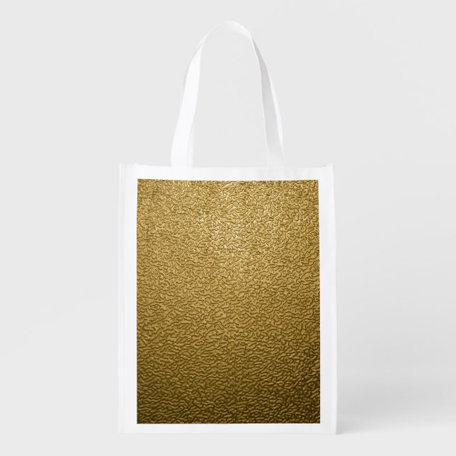 GOLD PLASTIC GROCERY BAG (Front)