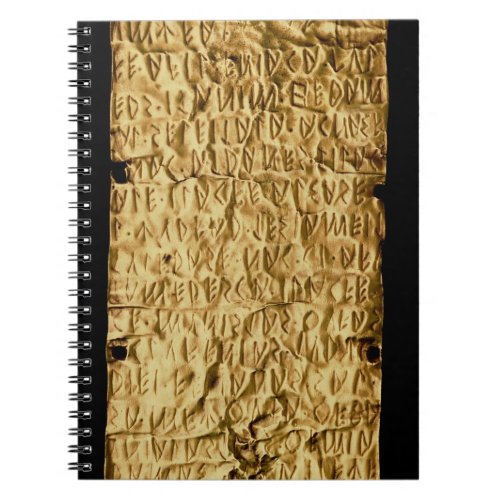 Gold plate with lengthy Etruscan inscription fro Notebook