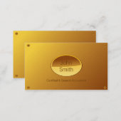 Gold Plated Accounting/Bookkeeping business card (Front/Back)