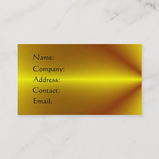 Customizable Gold Plated Business Card Template