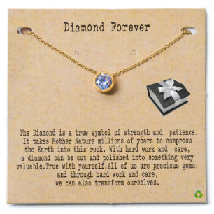 Gold Plated Diamond Forever Necklace 1  