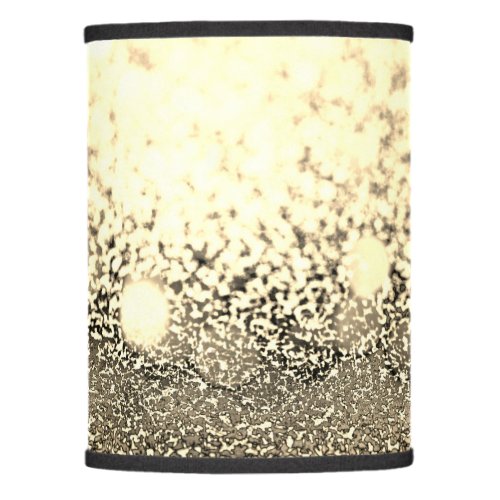 Gold Platinum Glitter Bokeh Ombre Lamp Shade