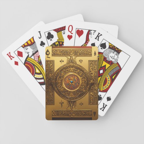 gold playing cards