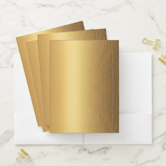 Gold Pocket Folder
