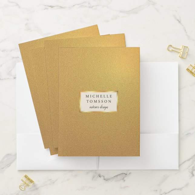 Gold Pocket Folder (In Situ)