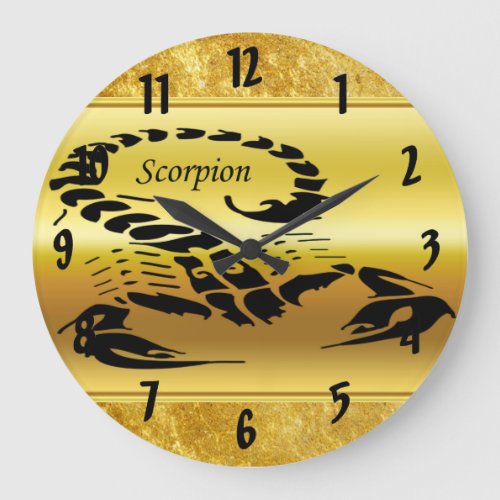 Gold poisonous scorpion very venomous insect 1 large clock