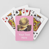 Gold Poker Chips Playing Cards