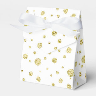 Gold Polka Dot Favor Gift Box